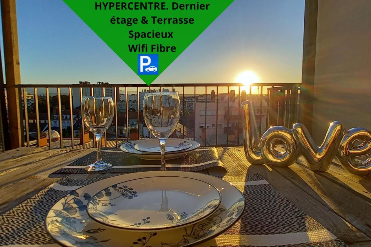 Appartement La Dolce Vita -T2 52m2- dernier étage- terrasse-parking-WIFI FIBRE à Tarbes Extérieur photo