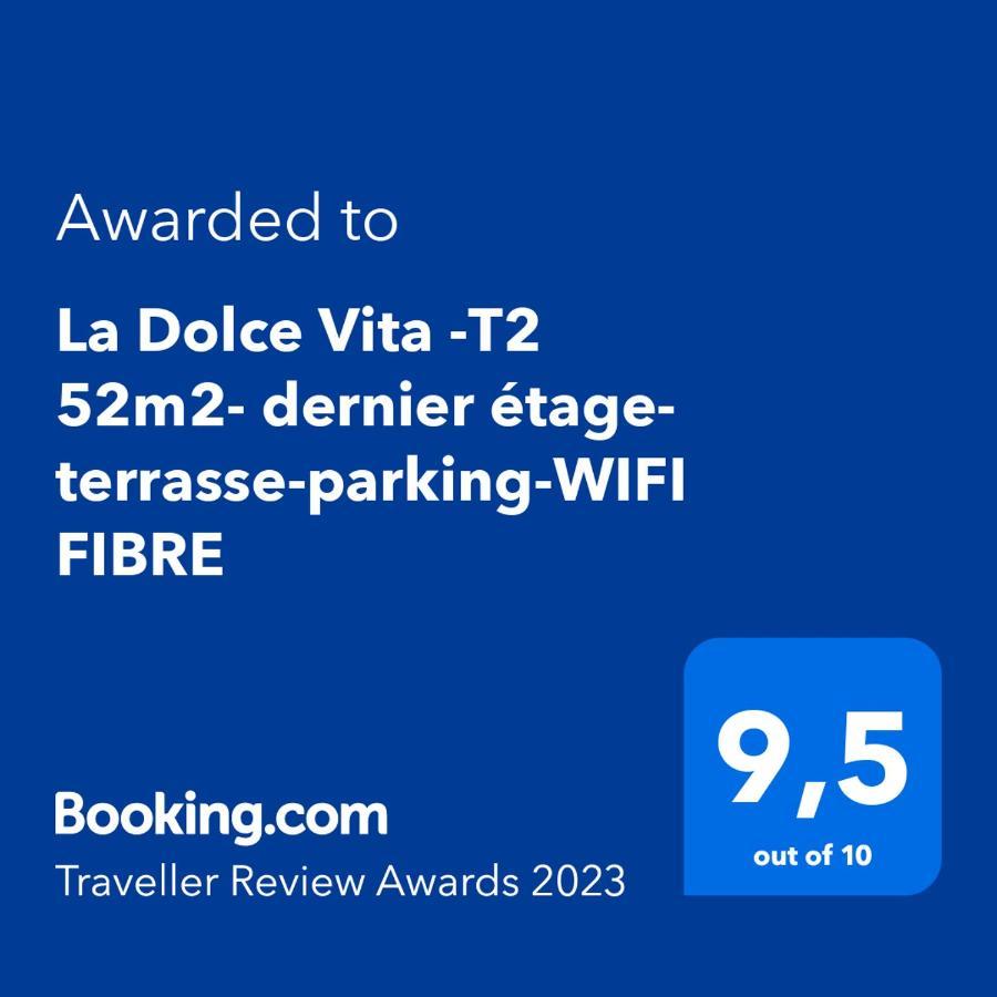 Appartement La Dolce Vita -T2 52m2- dernier étage- terrasse-parking-WIFI FIBRE à Tarbes Extérieur photo